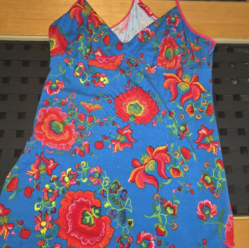Josie Natori Vibrant Floral Slip Sleepwear - Picture 4 of 7